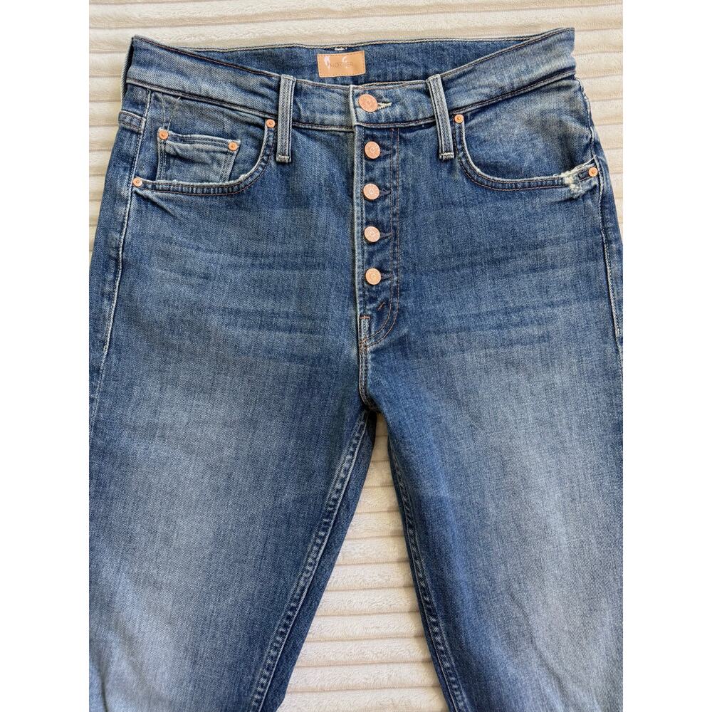 Mother The Pixie Tomcat Crop size 28 Not Cut & Pasted Ankle Jeans - Picture 4 of 15